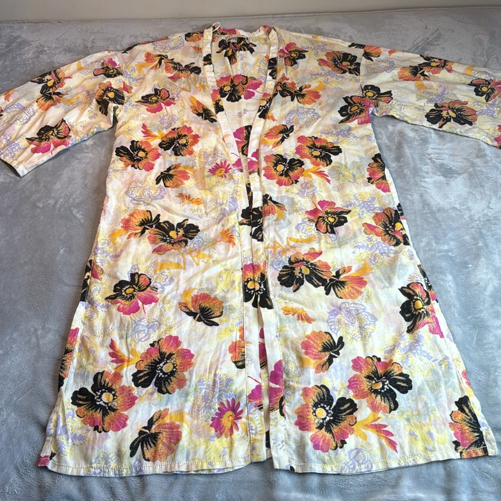 NWOT Free People Jorja Duster Kimono Size Medium - Picture 7 of 16